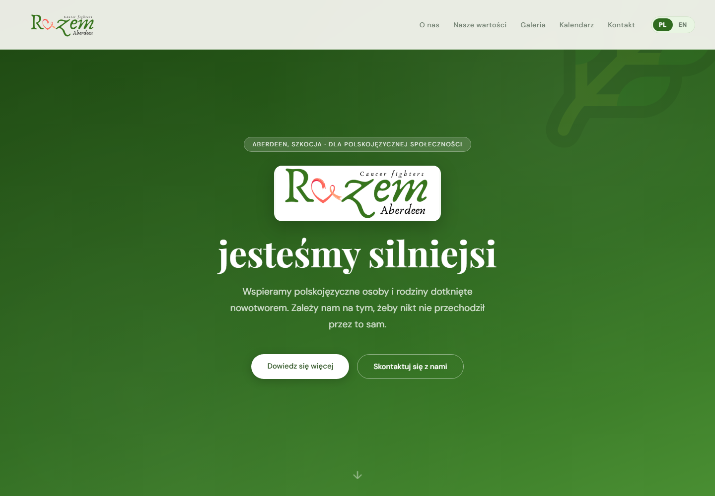 RAZEM Aberdeen website displayed on desktop